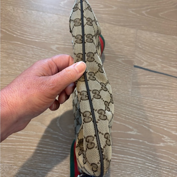 Gucci Beige and Brown GG Pattern Messenger Bag - Picture 11 of 13